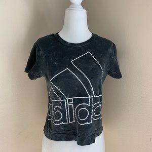 Adidas Tie Dye Cropped Tee